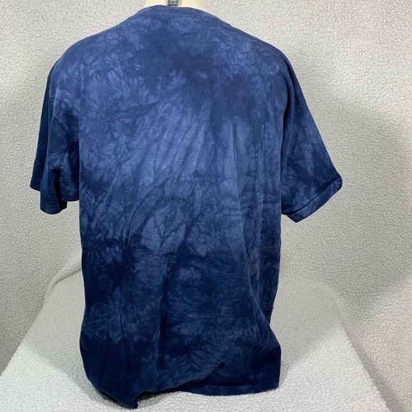 The Mountain American Flag & Eagle T-Shirt Mens XXL Blue Tie-Dye Patriotic Y2K - Picture 3 of 5